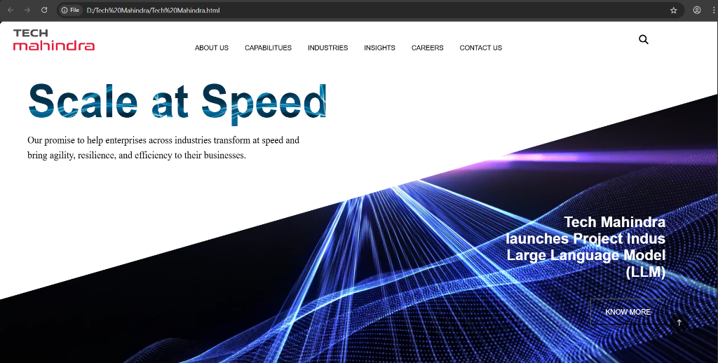 Tech Mahindra Clone Preview